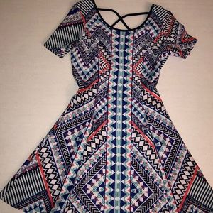 Geometric Print Dress